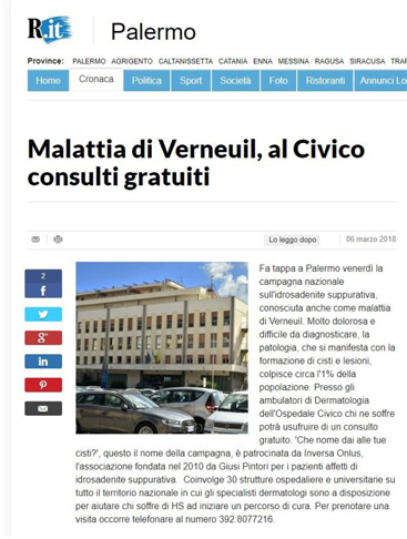 Malattia di Verneuil, al Civico consulti gratuiti